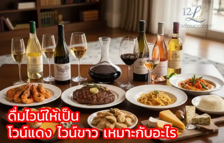 ดื่มไวน์อย่างมีคลาส ไวน์แบบไหนกินคู่กับอะไร