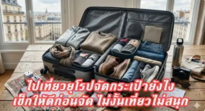 ไปเที่ยวยุโรปจัดกระเป๋ายังไง เช็กให้ดีก่อนจัด ไม่งั้นเที่ยวไม่สนุก