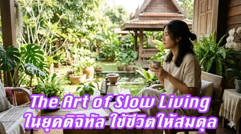 The Art of Slow Living ในยุคดิจิทัล ใช้ชีวิตให้สมดุล