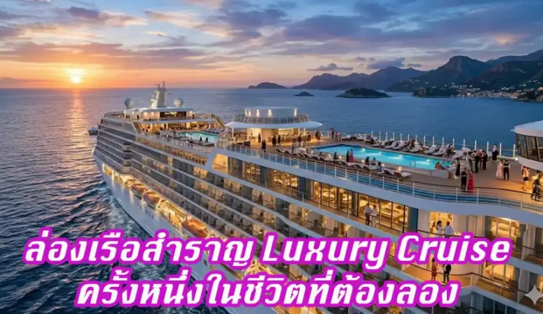 ล่องเรือสำราญ Luxury Cruise ครั้งหนึ่งในชีวิตที่ต้องลอง
