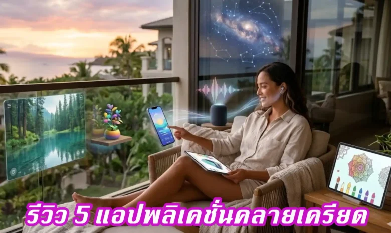 รีวิว 5 แอปพลิเคชั่นคลายเครียด ติดเครื่องไว้เอ็นจอยแน่
