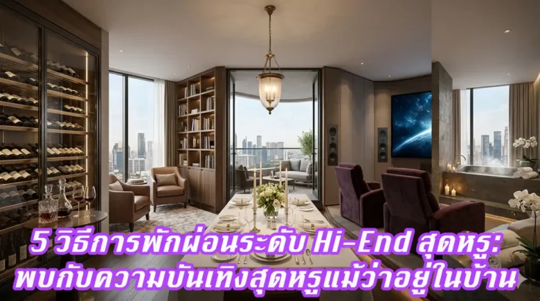 5 วิธีการพักผ่อนระดับ Hi-End สุดหรู: พบกับความบันเทิงสุดหรูแม้ว่าอยู่ในบ้าน